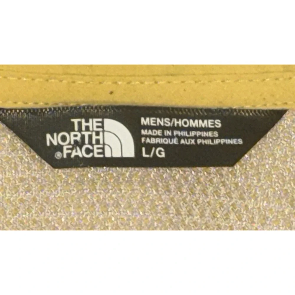 ⛰️The North Face Men's Short Sleeve Plaid Button Up Yellow Size LARGE Hiking